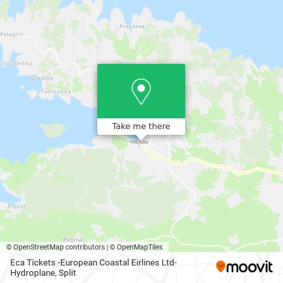 Eca Tickets -European Coastal Eirlines Ltd- Hydroplane map