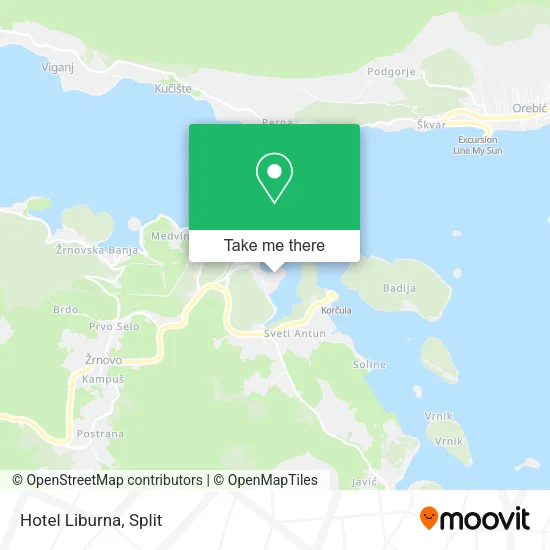 Hotel Liburna map