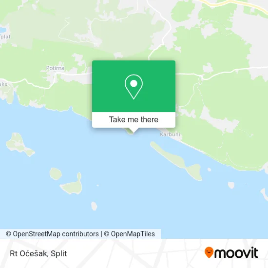 Rt Oćešak map