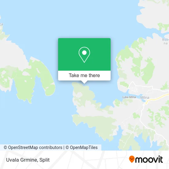 Uvala Grmine map