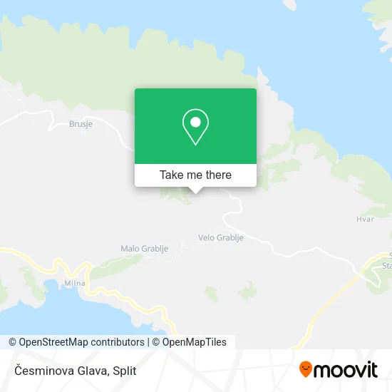 Česminova Glava map