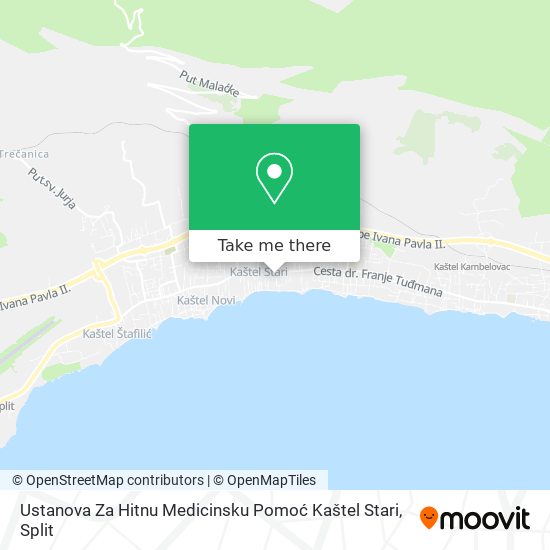 Ustanova Za Hitnu Medicinsku Pomoć Kaštel Stari map