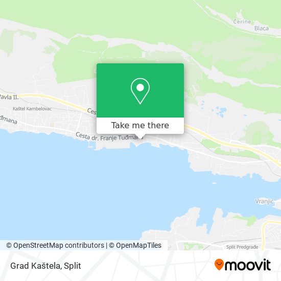 Grad Kaštela map