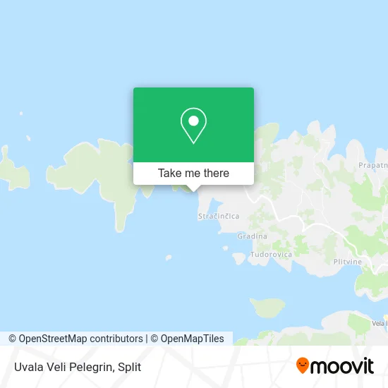 Uvala Veli Pelegrin map