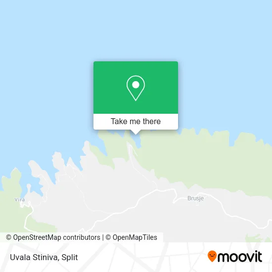 Uvala Stiniva map