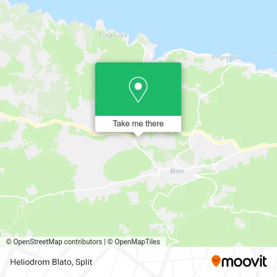 Heliodrom Blato map