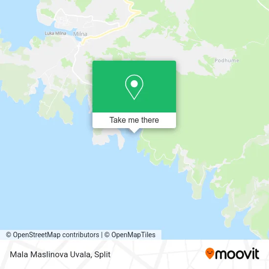 Mala Maslinova Uvala map