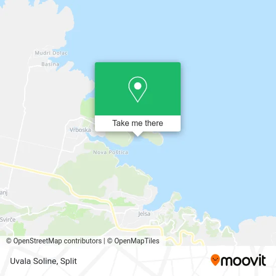 Uvala Soline map