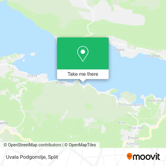 Uvala Podgomilje map