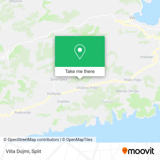 Villa Dojmi map