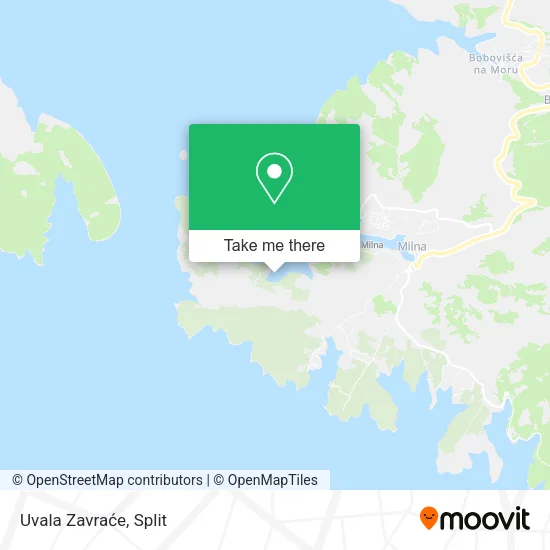 Uvala Zavraće map