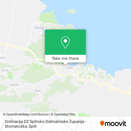 Ordinacija DZ Splitsko-Dalmatinske Županije - Stomatoška map