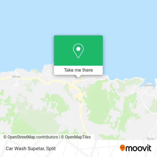 Car Wash Supetar map