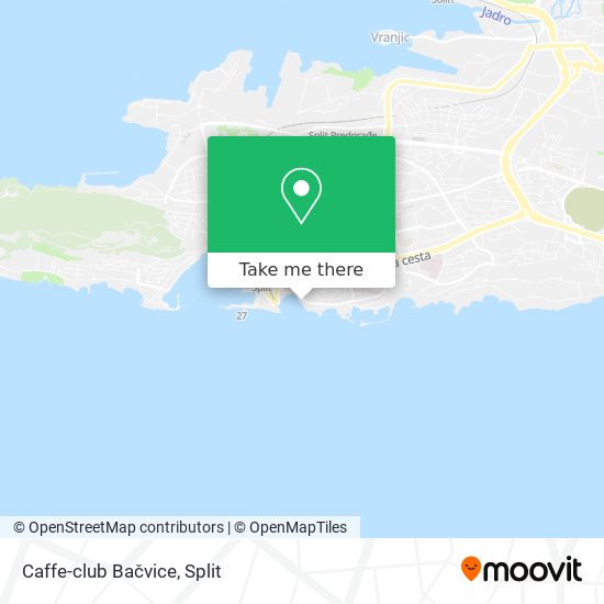 Caffe-club Bačvice map