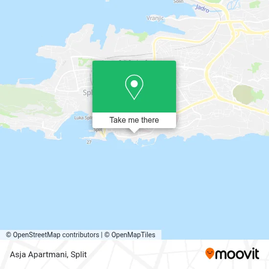 Asja Apartmani map