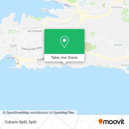 Cukarin Split map
