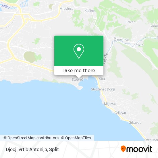 Dječji vrtić Antonija map