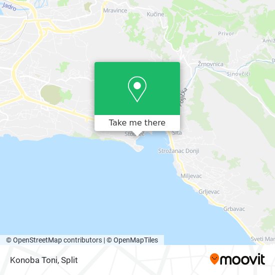 Konoba Toni map