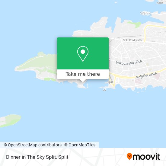 Dinner in The Sky Split map