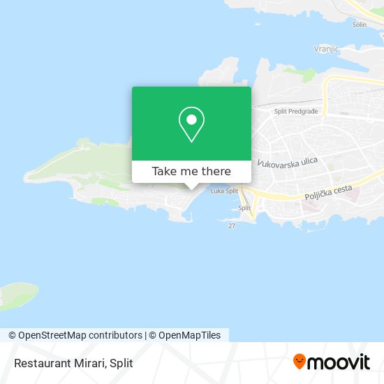 Restaurant Mirari map