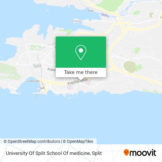 University Of Split School Of medicine map