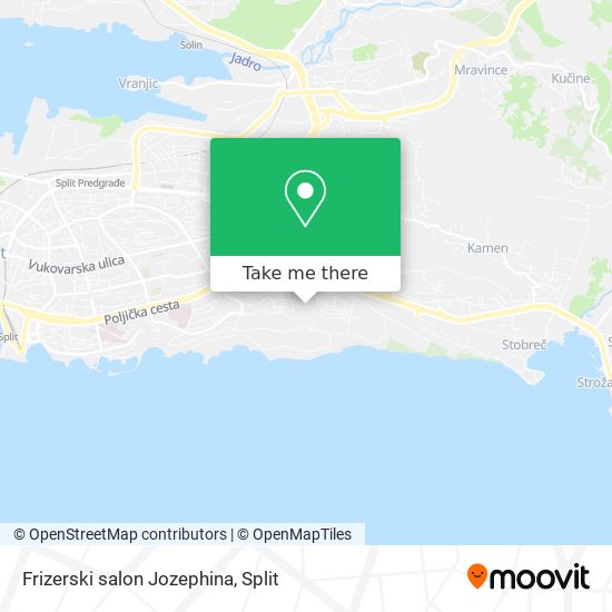 Frizerski salon Jozephina map