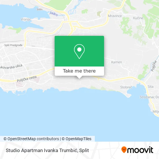 Studio Apartman Ivanka Trumbić map