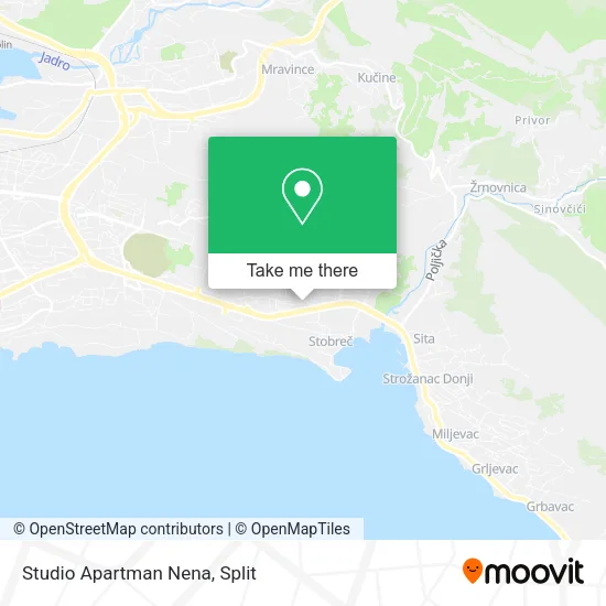 Studio Apartman Nena map