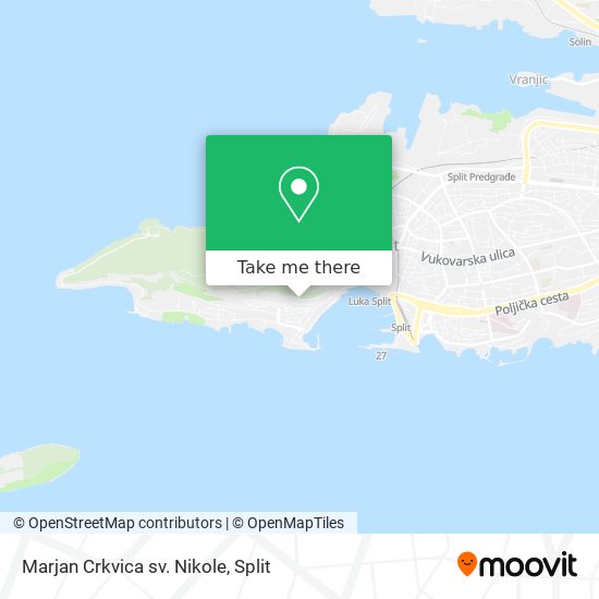 Marjan Crkvica sv. Nikole map