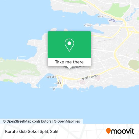Karate klub Sokol Split map
