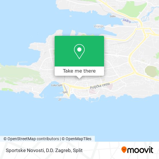Sportske Novosti, D.D. Zagreb map