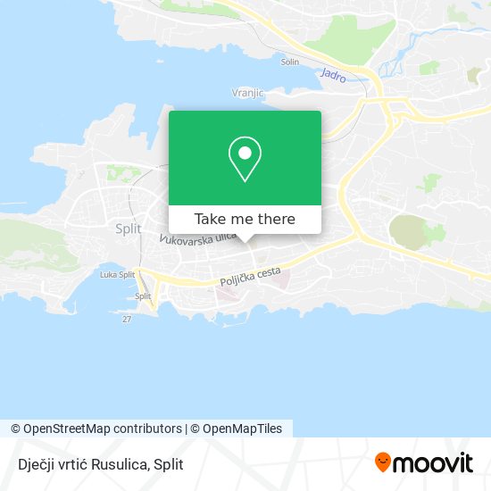 Dječji vrtić Rusulica map