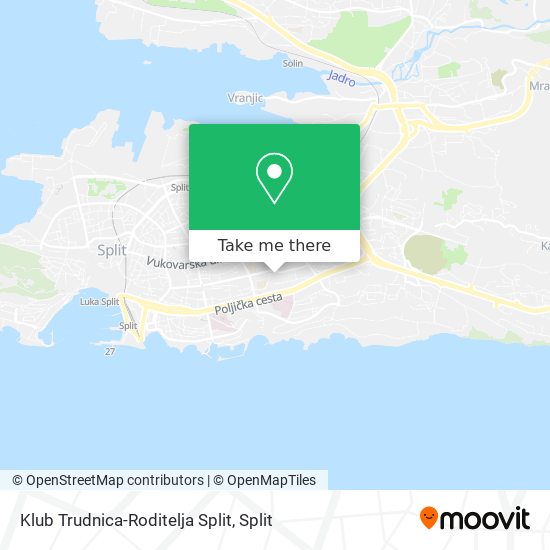 Klub Trudnica-Roditelja Split map