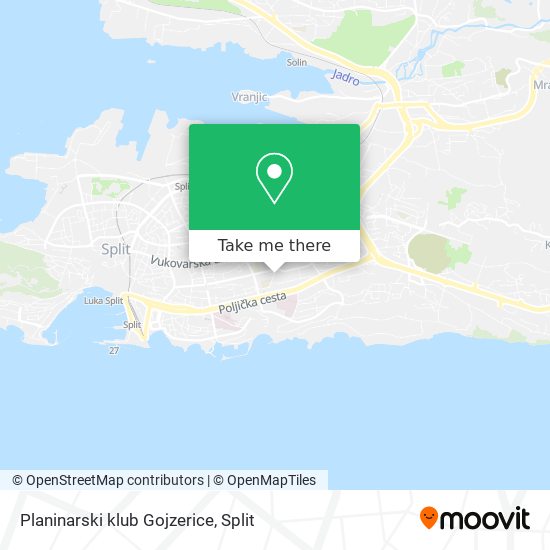 Planinarski klub Gojzerice map