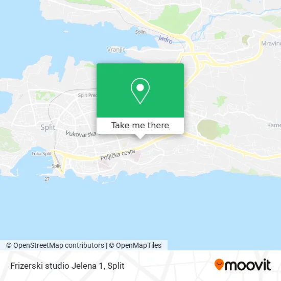 Frizerski studio Jelena 1 map