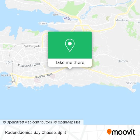 Rođendaonica Say Cheese map