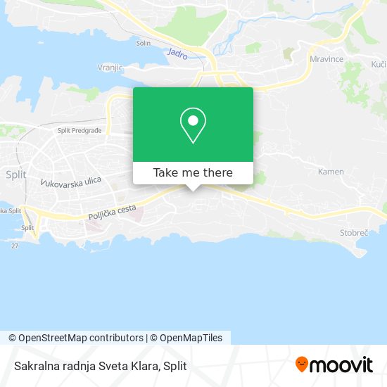 Sakralna radnja Sveta Klara map