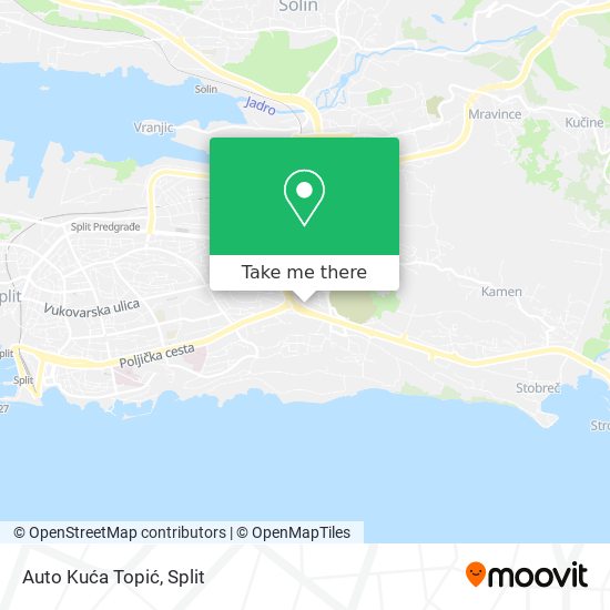 Auto Kuća Topić map