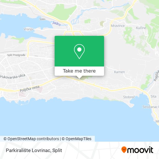 Parkiralište Lovrinac map