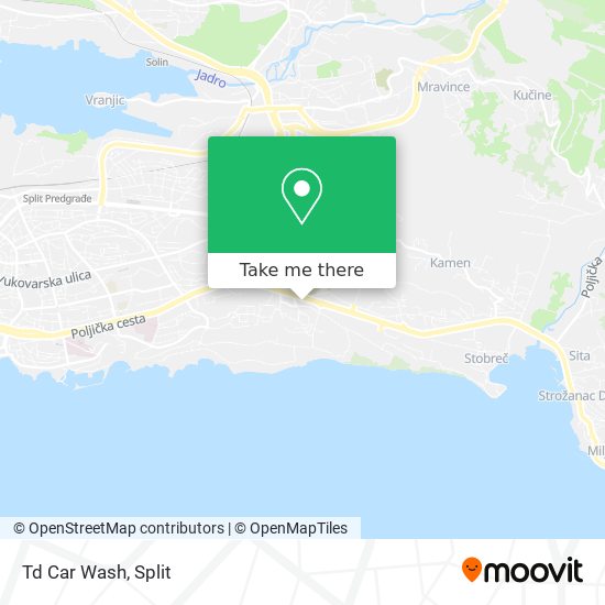 Td Car Wash map