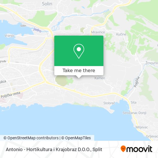 Antonio - Hortikultura i Krajobraz D.O.O. map