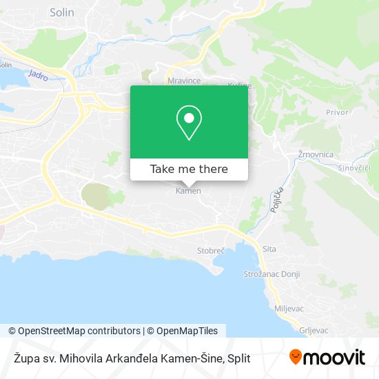 Župa sv. Mihovila Arkanđela Kamen-Šine map