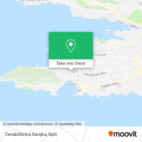 Čevabdžinica Sarajka map