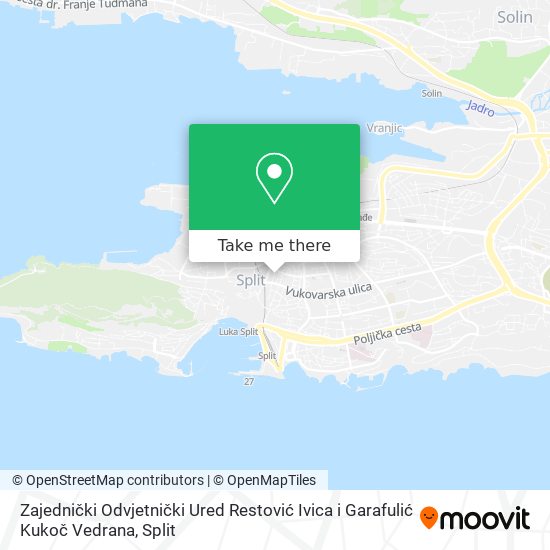 Zajednički Odvjetnički Ured Restović Ivica i Garafulić Kukoč Vedrana map