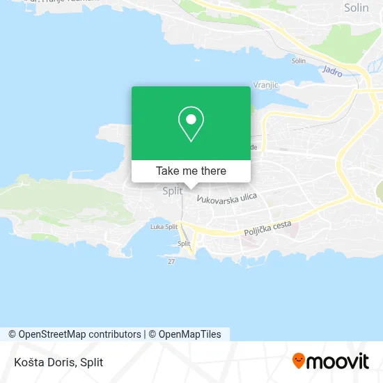 Košta Doris map