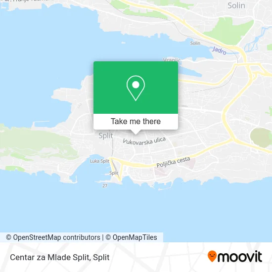 Centar za Mlade Split map