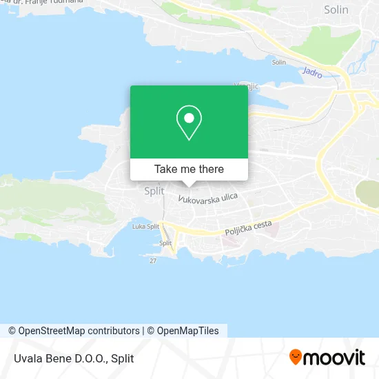 Uvala Bene D.O.O. map