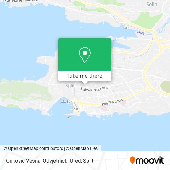 Ćuković Vesna, Odvjetnički Ured map