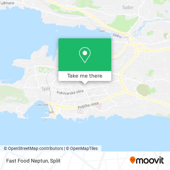 Fast Food Neptun map