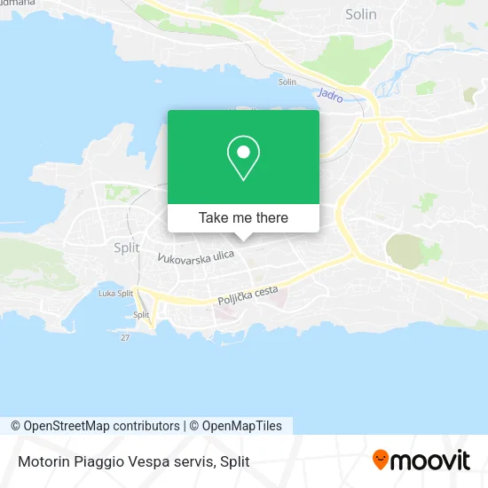 Motorin Piaggio Vespa servis map